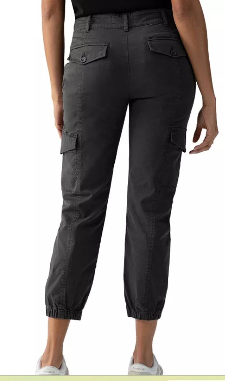 Sanctuary Rebel Cargo Jogger Pants Size 26 Obsidian Wash